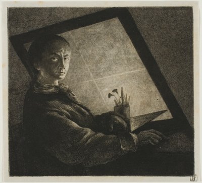 Self-Portrait by Jean Pierre Norblin de La Gourdaine