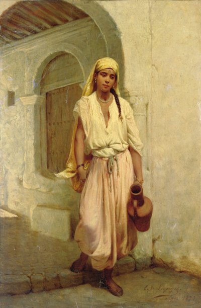 A Water Carrier by Jean Raymond Hippolyte Lazerges