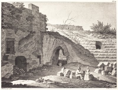 Rustics Picnicking in Ruins by Jean René Méliand
