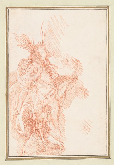 Figure with Fronds and Putto by Jean Robert Ango