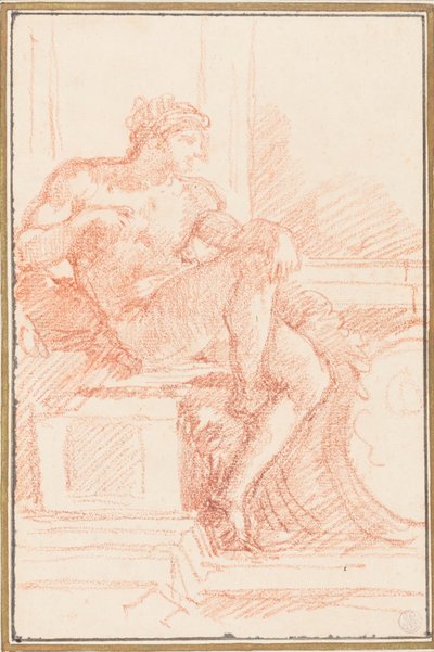 Ignudo from Sistine Chapel ceiling by Jean Robert Ango