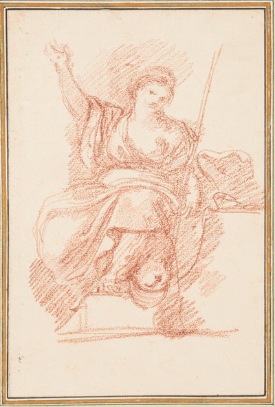 Seated allegorical figure by Jean Robert Ango