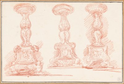 Study of Candelabras by Jean Robert Ango