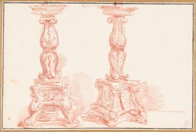 Study of Candelabras by Jean Robert Ango