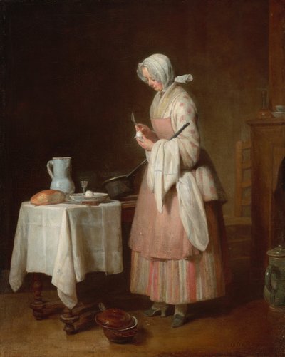 The Attentive Nurse by Jean Baptiste Simeon Chardin