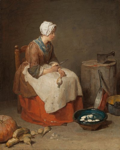 The Kitchen Maid by Jean Baptiste Simeon Chardin