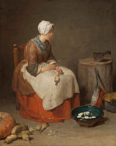 The Kitchen Maid by Jean Baptiste Simeon Chardin