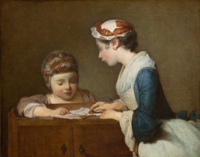 The Little Schoolmistress by Jean Baptiste Simeon Chardin