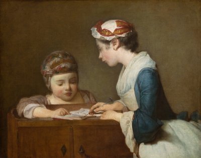 The Little Schoolmistress by Jean Baptiste Simeon Chardin