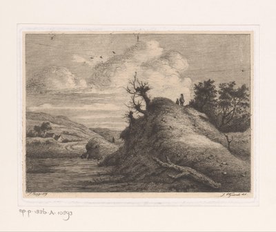 Walkers in a Dune Landscape by Jean Théodore Joseph Linnig