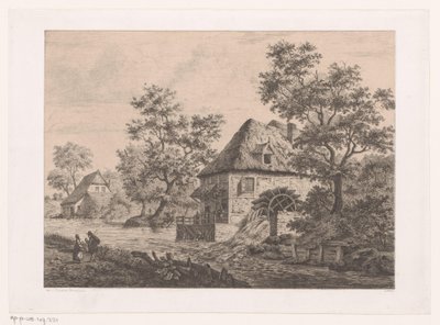 Watermill at Krefeld by Jean Théodore Joseph Linnig