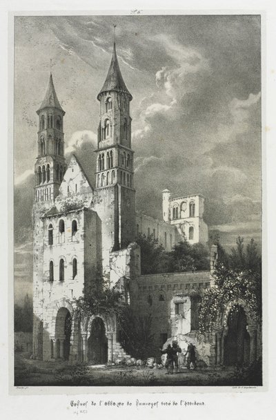 Ruins of the Abbey of Jumièges by Jean Truchot