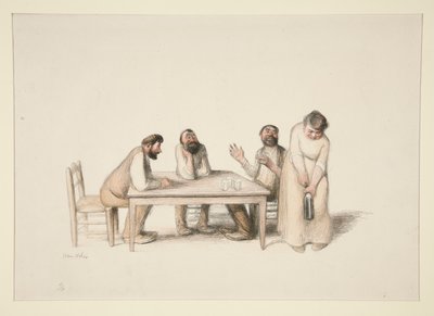 Three Bearded Men by Jean Veber