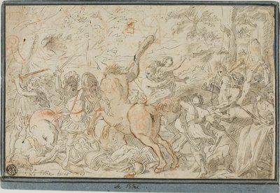 Battle of Lapiths and Centaurs by Jean le Pautre