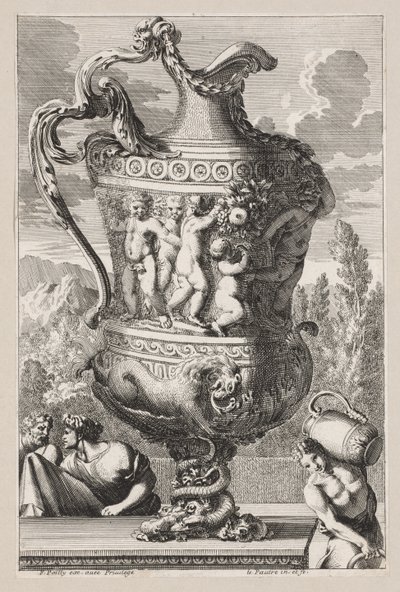 Decorative Urn, 1600s by Jean le Pautre