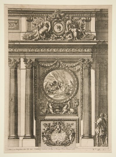 Large Roman Chimneys by Jean le Pautre