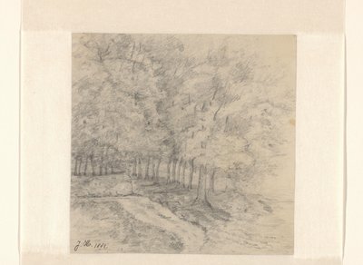 Landscape with Trees by Jeanne Marie Heynsius (signed by artist)