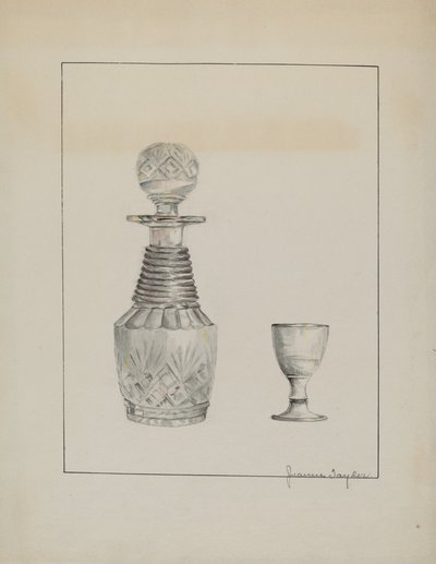 Decanter and Glass by Jeanne Taylor
