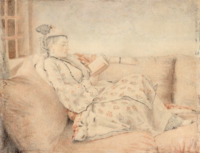 Lady in Turkish Dress, Reading by Jean Étienne Liotard