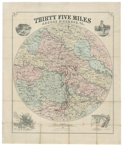 Thirty-five miles around Richmond, Va. by Jedediah Hotchkiss