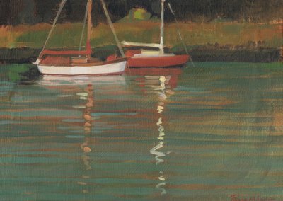 Yacht Reflections by Jennifer Wright