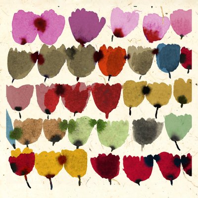 Inky Tulips by Jenny Frean
