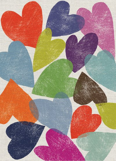 Printed Hearts by Jenny Frean