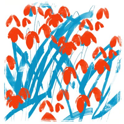 Red Snowdrops by Jenny Frean