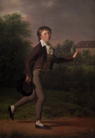 Running boy. Marcus Holst von Schmidten by Jens Juel