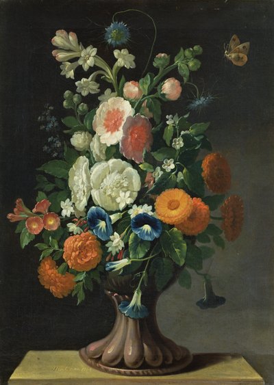 Still Life with Flowers by Jens Juel