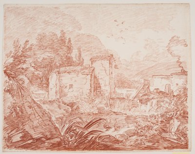 Italian fantasy landscape by Jens Petersen Lund
