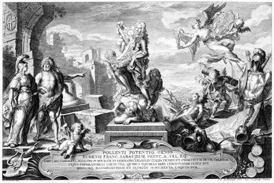 Glorification of Prince Eugene by Jeremias Jakob Sedelmayr