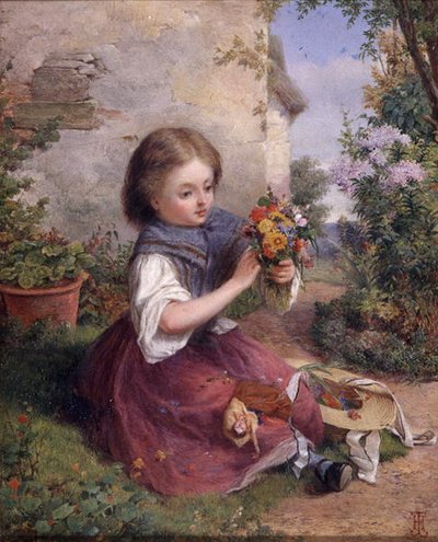 The Posy by Jessica (attr.to) Hayllar