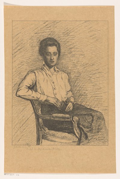 Portrait of B. van der Meulen by Jo Koster