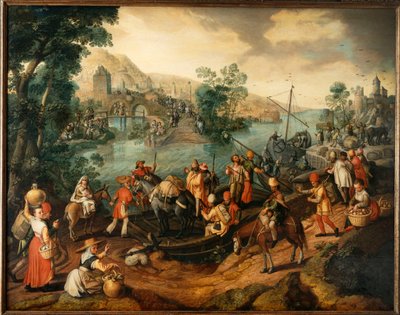 The Flight into Egypt by Joachim Beuckelaer