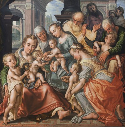 The Holy Kinship by Joachim Beuckelaer