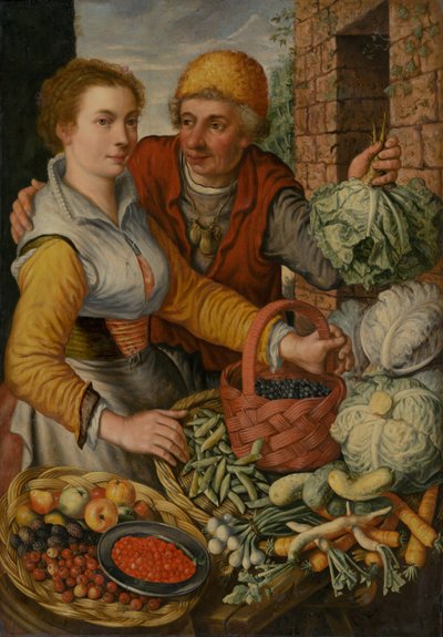 The Fruit and Vegetable Sellers by Joachim Beuckelaer