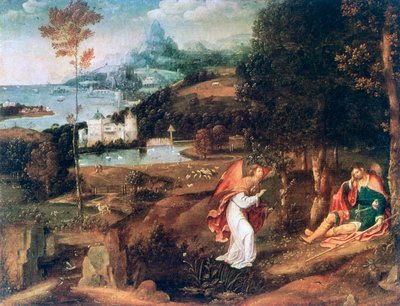 Landscape Scene with Saint Roch by Joachim Patinir