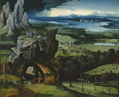 Landscape with Saint Jerome by Joachim Patinir