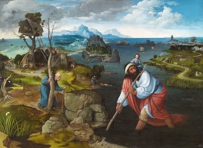 Landscape with Saint Christopher, ca 1524 by Joachim Patinir
