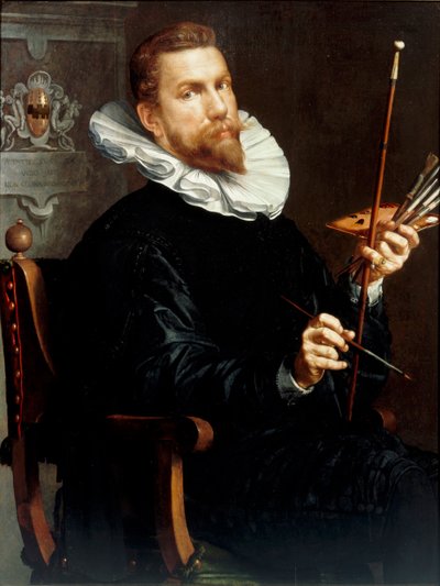 Self-Portrait, 1601 by Joachim Wtewael or Utewael