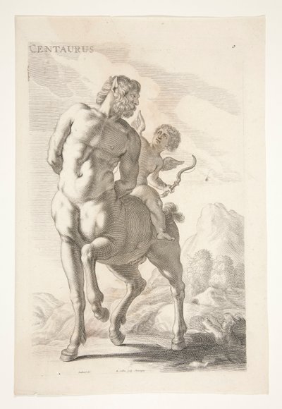 The Borghese Centaur by Joachim von Sandrart