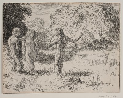 Adam and Eve Tempted by the Serpent by Joakim Frederik Skovgaard