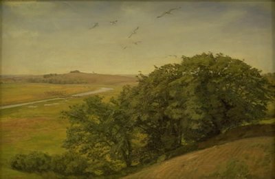 Landscape with Trees on a Slope by Joakim Frederik Skovgaard