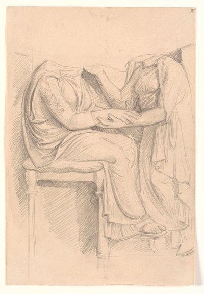 Study After Attic Grave Relief by Joakim Frederik Skovgaard