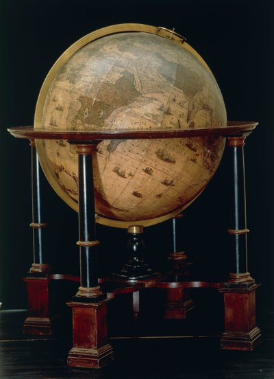 Earth Globe by Joan Blaeu by Joan Blaeu