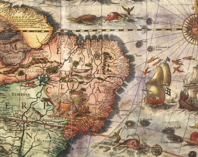 Map of America Created by Joan Blaeu by Joan Blaeu