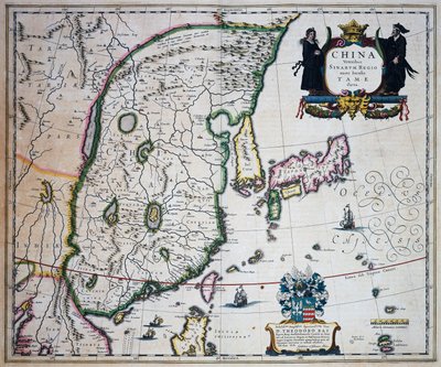 Map of China, By Joan Blaeu by Joan Blaeu