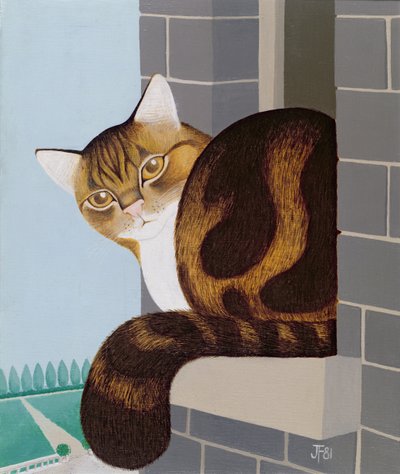 Cat on a Window Sill by Joan Freestone