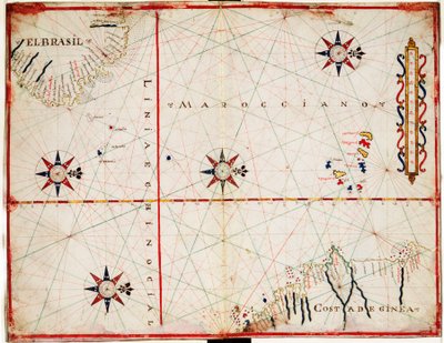 Map of the Central Atlantic by Joan Oliva